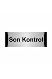 Son Kontrol 10x20cm Gümüş Renk Metal Yönlendirme Levhası