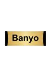 Banyo 5x20cm Altın Renk Metal Yönlendirme Levhası