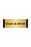 Üretim & Ar-ge 10x20cm Altın Renk Metal Yönlendirme Levhası