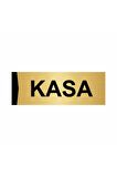Kasa 5x20cm Altın Renk Metal Yönlendirme Levhası