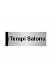 Terapi Salonu 10x20cm Gümüş Renk Metal Yönlendirme Levhası