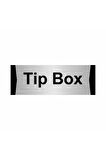 Tipbox 7x20cm Gümüş Renk Metal Yönlendirme Levhası