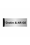 Üretim & Ar-ge 5x20cm Gümüş Renk Metal Yönlendirme Levhası