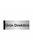 Ürün Direktörü 5x20cm Gümüş Renk Metal Yönlendirme Levhası