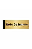 Ürün Geliştirme 7x20cm Altın Renk Metal Yönlendirme Levhası