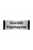 Gürültü Yapmayınız 5x20cm Gümüş Renk Metal Yönlendirme Levhası
