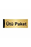 Ütü Paket 5x20cm Altın Renk Metal Yönlendirme Levhası
