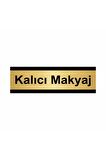 Kalıcı Makyaj 5x20cm Altın Renk Metal Yönlendirme Levhası