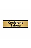Konferans Salonu 5x20cm Altın Renk Metal Yönlendirme Levhası