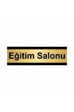 Eğitim Salonu 7x20cm Altın Renk Metal Yönlendirme Levhası