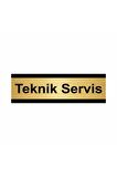 Teknik Servis 5x20cm Altın Renk Metal Yönlendirme Levhası