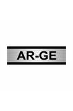 Ar-ge 7x20cm Gümüş Renk Metal Yönlendirme Levhası