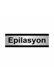 Epilasyon 5x20cm Gümüş Renk Metal Yönlendirme Levhası