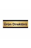 Ürün Direktörü 5x20cm Altın Renk Metal Yönlendirme Levhası