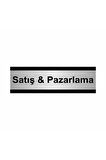 Satış&pazarlama 5x20cm Gümüş Renk Metal Yönlendirme Levhası