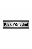 Risk Yönetimi 5x20cm Gümüş Renk Metal Yönlendirme Levhası