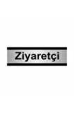 Ziyaretçi 5x20cm Gümüş Renk Metal Yönlendirme Levhası