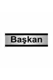 Başkan 5x20cm Gümüş Renk Metal Yönlendirme Levhası