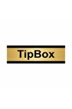 Tipbox 5x20cm Altın Renk Metal Yönlendirme Levhası