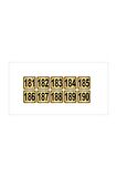 Metal Kapı,masa,dolap Numarası 15cmx15cm 10 Adet (181…190) Altın Renk Metal