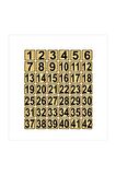 Metal Kapı,masa,dolap Numarası 3,5cmx3,5cm 42 Adet (1…42) Altın Renk Metal