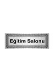 Eğitim Salonu 7cmx20cm Metal Yönlendirme Levhası Gümüş Renk Metal