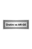 Üretim Ve Ar-ge 7cmx20cm Metal Yönlendirme Levhası Gümüş Renk Metal