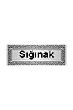 Yönetim 7 cmx20 cm Metal Yönlendirme Levhası Gümüş Renk Metal