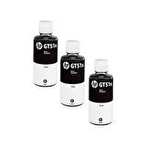Hp GT51XL / GT-5822 Siyah Orjinal Mürekkep 3'LÜ Avantaj Paket 