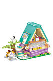 Kız Çocuk Oyuncak KP28018 Keeppley Lovely Street Calico Cat Comic House Blok Set