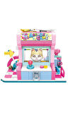 Kız Çocuk Oyuncak KP28019 Keeppley Orange Cat Game Room Blok Seti -Vagon life Eğ
