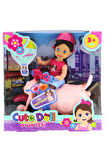 Kız Çocuk Oyuncak Cute Doll Mini Bebek ve Pembe Vespa Erkek Çocuk Oyuncak Eğitici Oyuncaklar