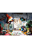 Kız Çocuk Oyuncak 12000302 Sanatçının Masası 1000 parça Ravensburger Puzzle Eğitici
