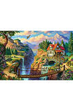 Kız Çocuk Oyuncak KS Puzzle 500 Parça House On The Cliff Erkek Çocuk Oyuncak Eğitici Oyuncaklar