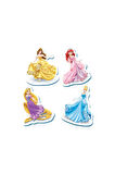 Kız Çocuk Oyuncak KS Baby Puzzle Prensesler My First Puzzle 4 in 1 Çerçevesiz Eğ