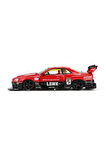 Kız Çocuk Oyuncak Mini GT 1/64 Nissan LB-ER34 Super Silhouette SKYLINE Red/Black
