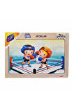 Kız Çocuk Oyuncak ONY-85-86-87-88 Ahşap Erkek Çocuk Oyuncak Eğitici Puzzle Sporlar -Onyıl Erkek Çocu