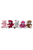 Kız Çocuk Oyuncak Peluş Ayıcık 25cm -1adet stokta olan gönderilir Erkek Çocuk Oyuncak Eğitici Oyunca