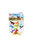 676 Toy Play 12 Parça Renkli Mini Çiftlik Hayvanları Figür Set