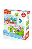 Kız Çocuk Oyuncak Baby City Fun & Picnic 2’si 1 Arada Puzzle Erkek Çocuk Oyuncak Eğitici Oyuncaklar