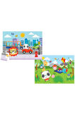 Kız Çocuk Oyuncak Baby City Fun & Picnic 2’si 1 Arada Puzzle Erkek Çocuk Oyuncak Eğitici Oyuncaklar