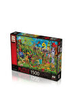 Kız Çocuk Oyuncak 22009 Puzzle 1500/SUMMER GARDEN Erkek Çocuk Oyuncak Eğitici Oyuncaklar