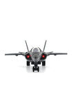 Kız Çocuk Oyuncak Çek Bırak Metal F-35 Benzeri Koyu Gri Savaş Uçağı Sesli Işıklı