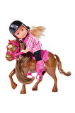 Kız Çocuk Oyuncak Evi Ata Biniyor 12cm SMB-105737464 - 1adet Stokta Olan Gönderi