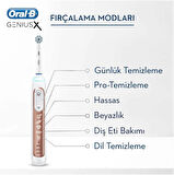 Oral-B Genius X 20000N Yapay Zeka Destekli Rose Gold Şarj Edebilir Diş Fırçası