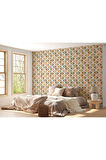 Renkli Pastel Şekiller Modern Duvar Kağıdı-5545
