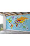 Oxyteez   Türkçe Dünya Haritası Duvar Kağıdı Son Derece Detaylı ve Dekoratif-1989 1989