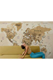 Oxyteez   Dünya Haritası Duvar Kağıdı Detaylı Ülke ve Başkentli İngilizce-2545 2545