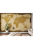 Oxyteez   Vintage Dünya Haritası Duvar KağıdI-3958 3958