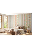 Oxyteez   Modern İskandinav Tasarımı Duvar Kağıdı Pastel Geometrik Şekilleri-5502 5502